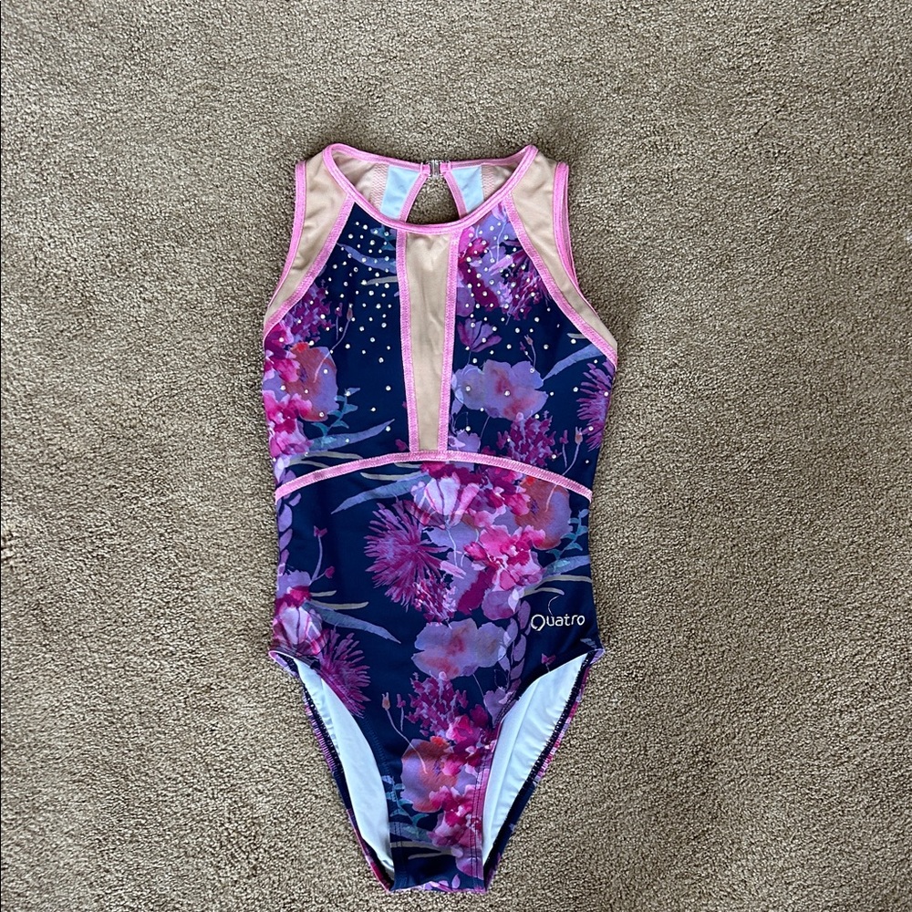 Quatro Poetry Navy leotard like new